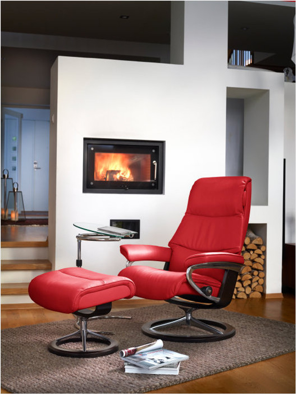 Stressless View Recliner and Fast Ships Nationwide by Ottoman Ekornes